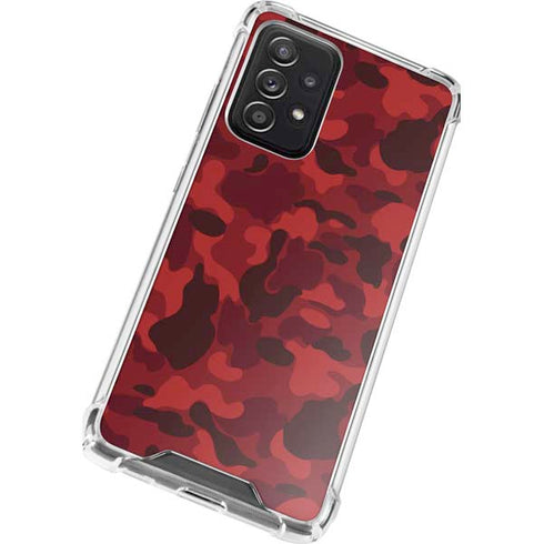 Red Street Camo Galaxy A52 5G Clear Case