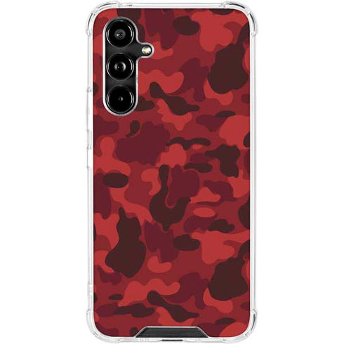 Red Street Camo Galaxy A54 5G Clear Case