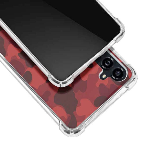 Red Street Camo Galaxy A54 5G Clear Case