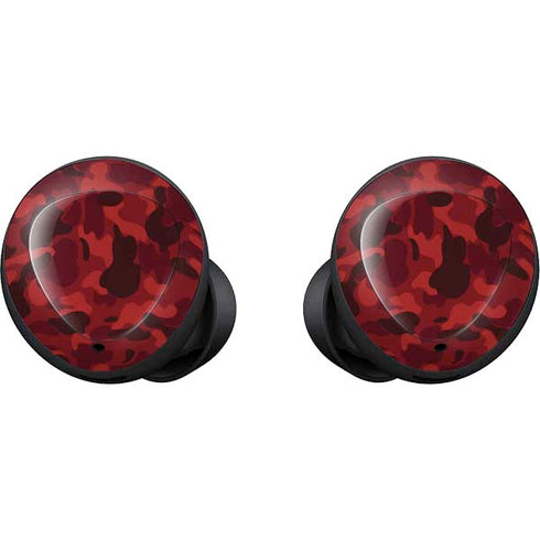 Red Street Camo Galaxy Buds Skin