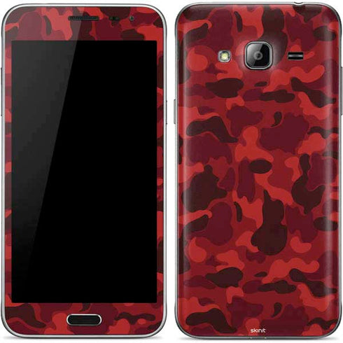 Red Street Camo Galaxy J3 Skin