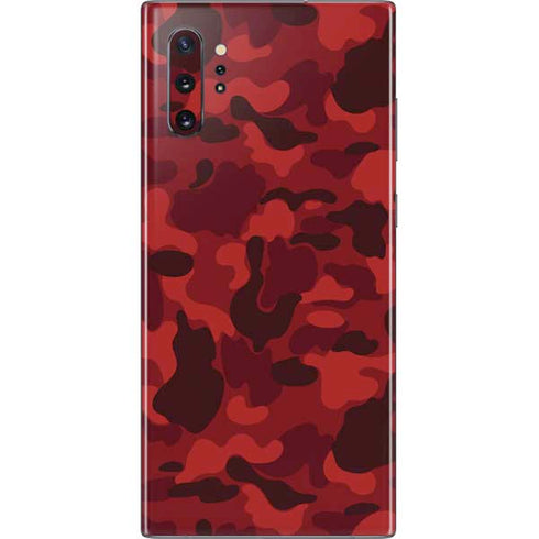 Red Street Camo Galaxy Note 10 Plus Skin