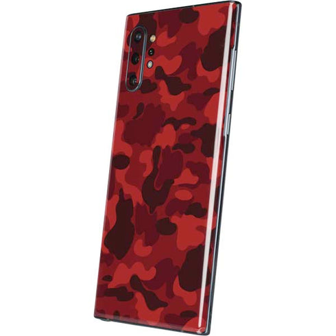 Red Street Camo Galaxy Note 10 Plus Skin