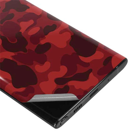 Red Street Camo Galaxy Note 10 Plus Skin