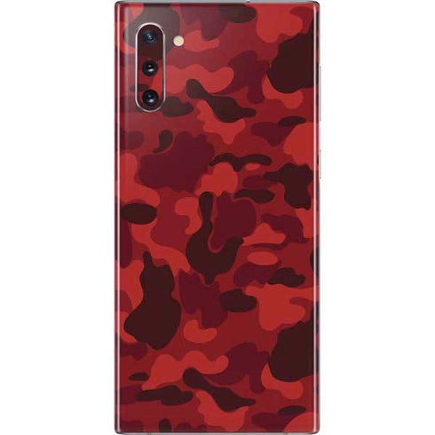 Red Street Camo Galaxy Note 10 Skin