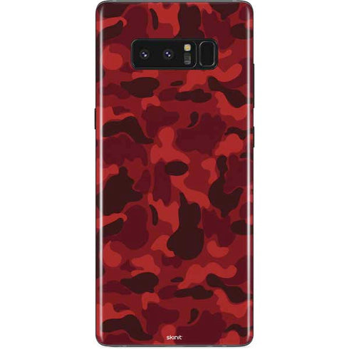 Red Street Camo Galaxy Note 8 Skin