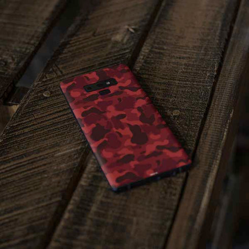 Red Street Camo Galaxy Note 9 Skin