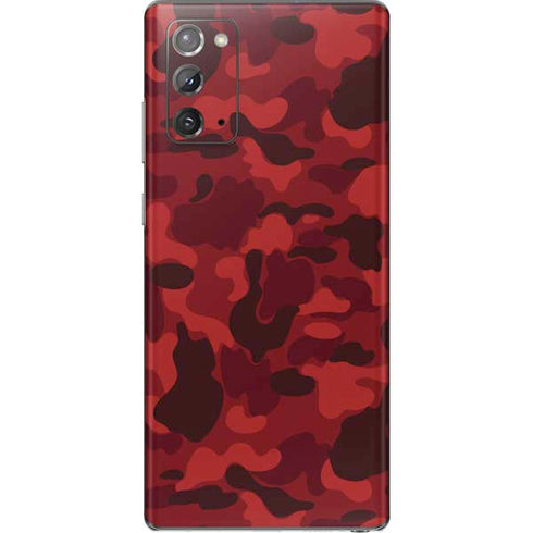Red Street Camo Galaxy Note20 5G Skin
