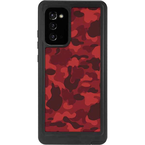 Red Street Camo Galaxy Note20 5G Waterproof Case