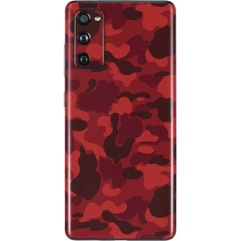 Red Street Camo Galaxy S20 Fan Edition Skin