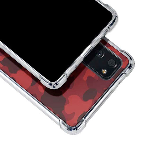 Red Street Camo Galaxy S20 FE Clear Case