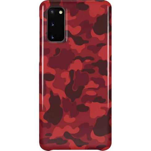Red Street Camo Galaxy S20 Lite Case