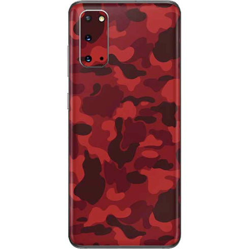 Red Street Camo Galaxy S20 Skin