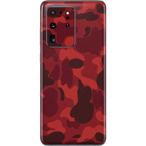 Red Street Camo Galaxy S20 Ultra 5G Skin