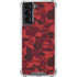 Red Street Camo Galaxy S21 5G Clear Case