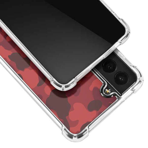 Red Street Camo Galaxy S21 5G Clear Case