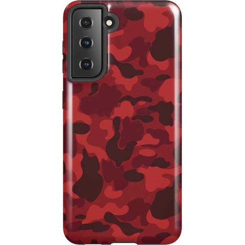 Red Street Camo Galaxy S21 5G Pro Case