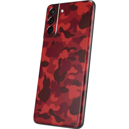 Red Street Camo Galaxy S21 5G Skin