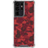 Red Street Camo Galaxy S21 Ultra 5G Clear Case