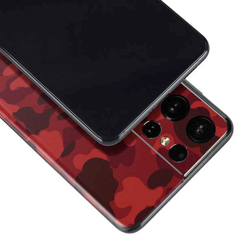 Red Street Camo Galaxy S21 Ultra 5G Skin