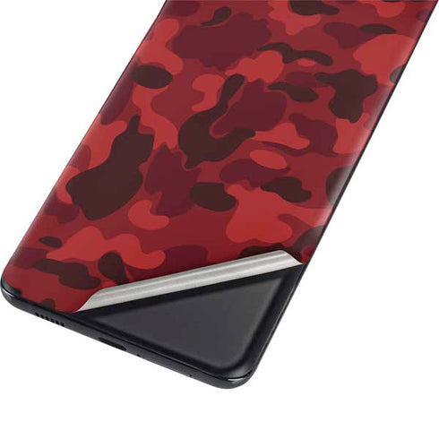 Red Street Camo Galaxy S21 Ultra 5G Skin