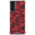 Red Street Camo Galaxy S22 Clear Case