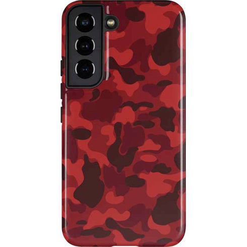 Red Street Camo Galaxy S22 Pro Case