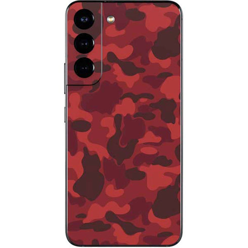 Red Street Camo Galaxy S22 Skin