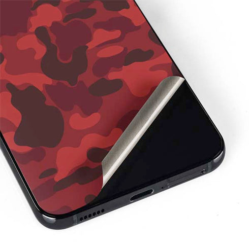 Red Street Camo Galaxy S22 Skin