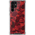 Red Street Camo Galaxy S22 Ultra Clear Case