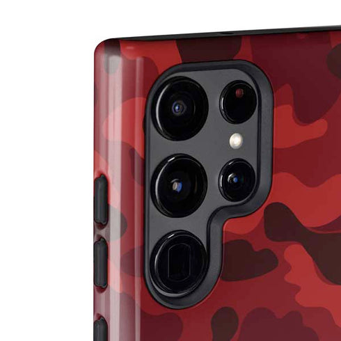 Red Street Camo Galaxy S22 Ultra Pro Case