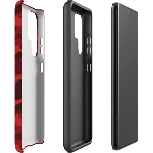 Red Street Camo Galaxy S22 Ultra Pro Case