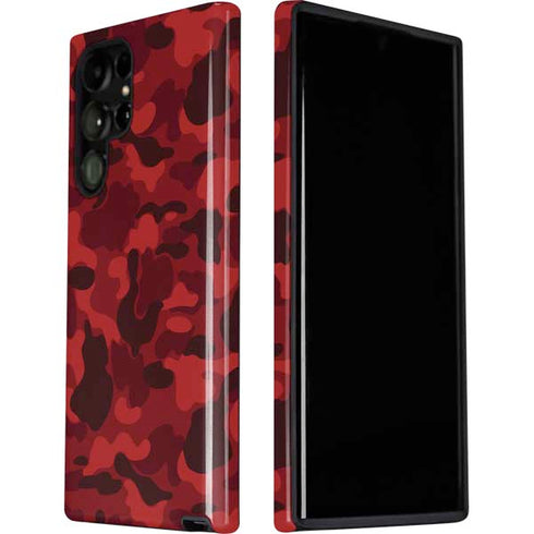 Red Street Camo Galaxy S22 Ultra Pro Case