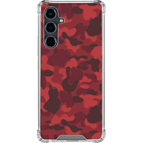Red Street Camo Galaxy S23 FE Clear Case