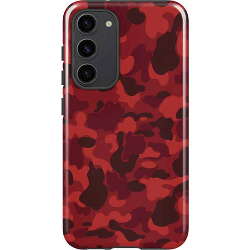 Red Street Camo Galaxy S23 Plus Pro Case
