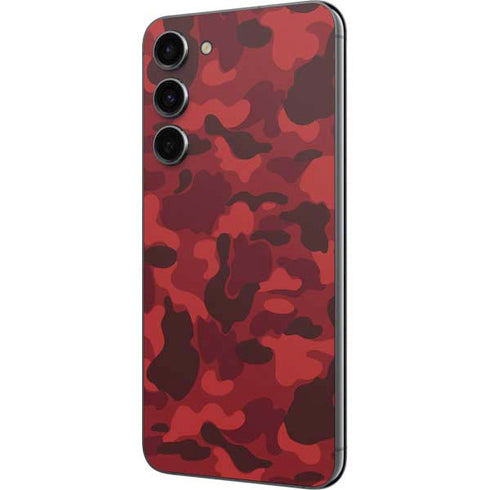 Red Street Camo Galaxy S23 Plus Skin