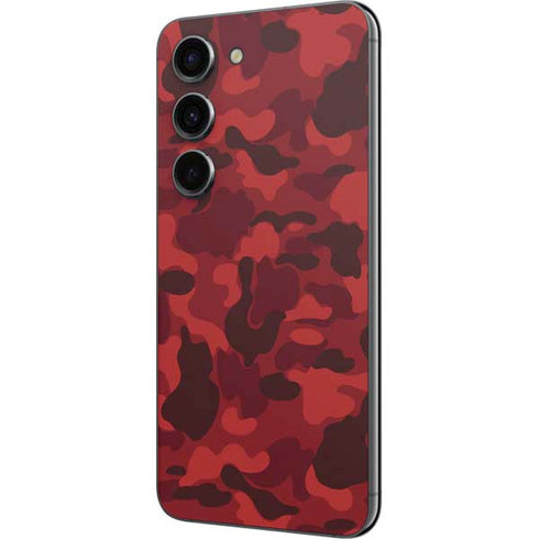 Red Street Camo Galaxy S23 Skin