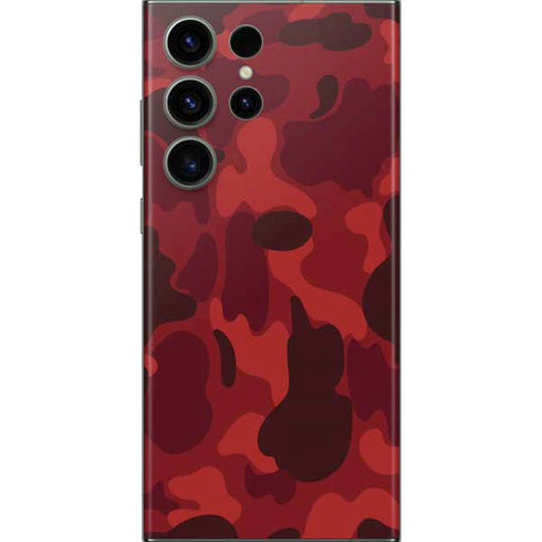 Red Street Camo Galaxy S23 Ultra Skin