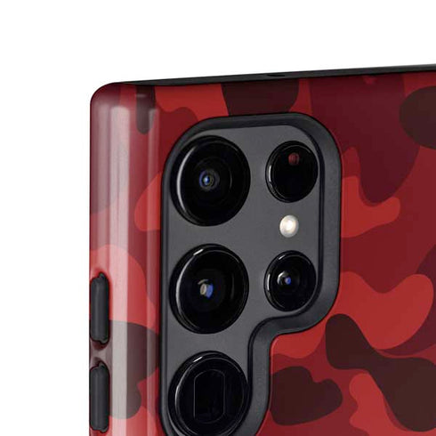 Red Street Camo Galaxy S24 Ultra Impact Case