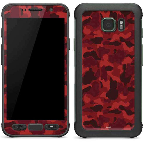Red Street Camo Galaxy S7 Active Skin