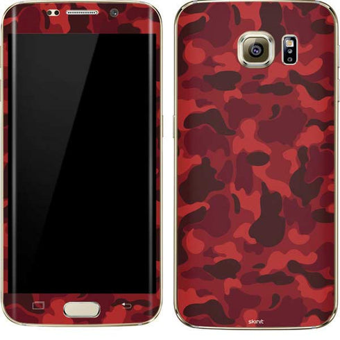 Red Street Camo Galaxy S7 Edge Skin