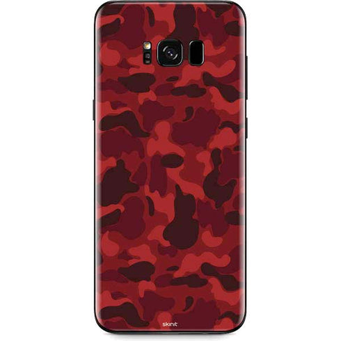 Red Street Camo Galaxy S8 Skin