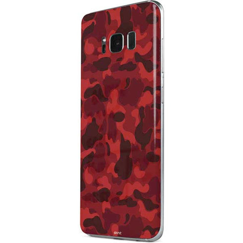 Red Street Camo Galaxy S8 Skin
