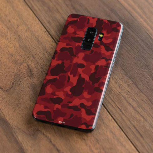 Red Street Camo Galaxy S9 Plus Skin