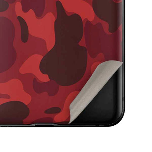 Red Street Camo Galaxy Z Flip Skin