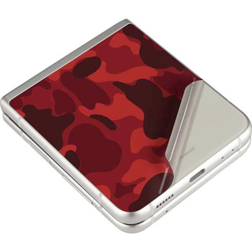 Red Street Camo Galaxy Z Flip3 5G Skin