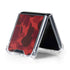 Red Street Camo Galaxy Z Flip5 5G Clear Case