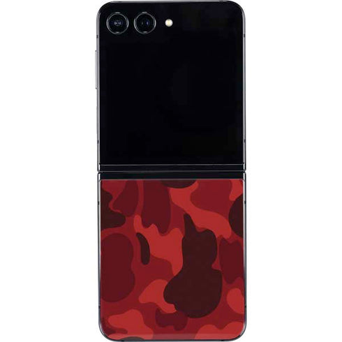 Red Street Camo Galaxy Z Flip5 5G Skin