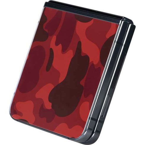 Red Street Camo Galaxy Z Flip5 5G Skin