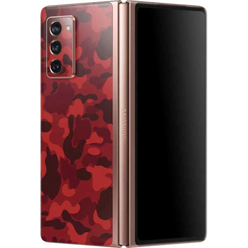 Red Street Camo Galaxy Z Fold2 5G Skin